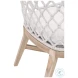 Lattis White Performance Fabric Outdoor Dining Chair