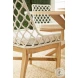 Lattis White Performance Fabric Outdoor Dining Chair