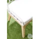 Lattis White Performance Fabric Outdoor Dining Chair