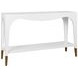 Laverne White Rectangular Console Table