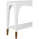 Laverne White Rectangular Console Table