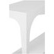 Laverne White Rectangular Console Table