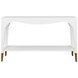 Laverne White Rectangular Console Table