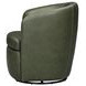 Barolo Lyric Sage Leather Upholstered Swivel Club Chair