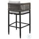 Alegria Black Outdoor Rectangular Counter Height Dining Room Set