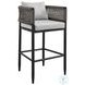 Alegria Black Outdoor Rectangular Counter Height Dining Room Set