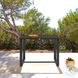 Alegria Black Outdoor 59" Rectangular Counter Height Dining Table
