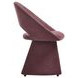 Angelina Plum Upholstered Dining Chair Set of 2