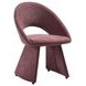 Angelina Plum Upholstered Dining Chair Set of 2
