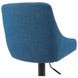 Anibal Blue Upholstered Swivel Bar Stool