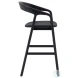 Apache Black Bar Stool