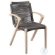 Brielle Charcoal Rope And Light Eucalyptus Outdoor Dining Chair Set Of 2