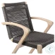 Brielle Charcoal Rope And Light Eucalyptus Outdoor Dining Chair Set Of 2