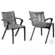 Brielle Grey Rope Outdoor Patio Dining Chair Set Of 2