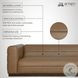 Brea Brown Performance Fabric 91" Sofa