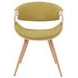 Butterfly Oak and Green Upholstered Dining Chair