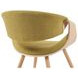 Butterfly Oak and Green Upholstered Dining Chair