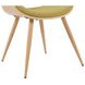 Butterfly Oak and Green Upholstered Dining Chair