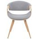 Butterfly Oak and Gray Upholstered Dining Chair