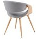Butterfly Oak and Gray Upholstered Dining Chair