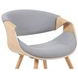Butterfly Oak and Gray Upholstered Dining Chair