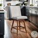 Constantine Taupe Swivel Bar Stool