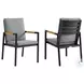 Crown Dark Gray Outdoor Dining Chair Set of 2