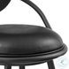 Carnation Vintage Black Swivel Counter Height Stool