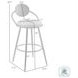 Carnation Vintage Gray Swivel Counter Height Stool