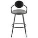 Carnation Vintage Gray Swivel Bar Stool