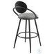 Carnation Vintage Gray Swivel Bar Stool
