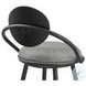 Carnation Vintage Gray Swivel Bar Stool