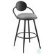 Carnation Vintage Gray Swivel Bar Stool