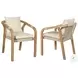 Cypress Ivory Outdoor Patio Dining Chair Set Of 2