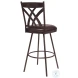 Dover Brown 26" Swivel Counter Height Stool