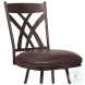 Dover Brown 26" Swivel Counter Height Stool