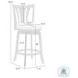 Elle Ivory Swivel Counter Height Stool