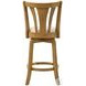 Elle Ivory Fabric Swivel Bar Stool