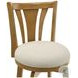 Elle Ivory Fabric Swivel Bar Stool