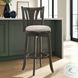 Elle Beige Swivel Counter Height Stool