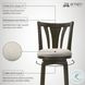 Elle Beige Swivel Counter Height Stool