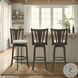 Elle Beige Fabric Swivel Bar Stool