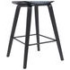 Fox Black and Speckled Blue Upholstered Counter Height Stool