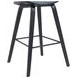 Fox Black and Speckled Blue Upholstered Bar Stool