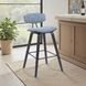 Fox Black and Speckled Blue Upholstered Bar Stool
