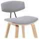 Fox Oak and Gray Upholstered Bar Stool