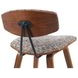 Fox Walnut and Speckled Brown Upholstered Counter Height Stool