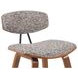 Fox Walnut and Speckled Brown Upholstered Bar Stool