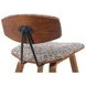 Fox Walnut and Speckled Brown Upholstered Bar Stool