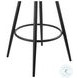 Gardenia Black Swivel Counter Height Stool